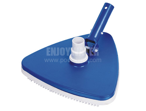 Triangular vacuum head with swivel and bumper (sand weighted)